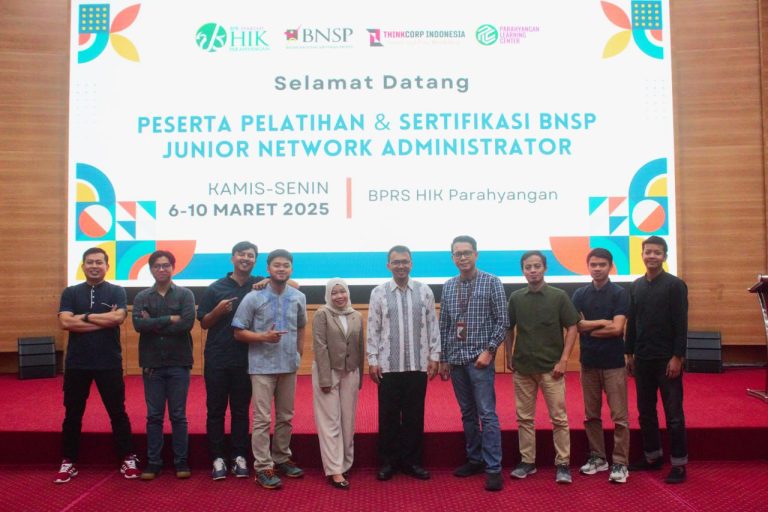 Pelatihan dan Sertifikasi BNSP Junior Network Administrator – BPRS HIK PARAHYANGAN