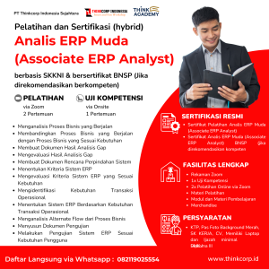Pelatihan dan Sertifikasi Analis ERP Muda (Associate ERP Analyst) BNSP