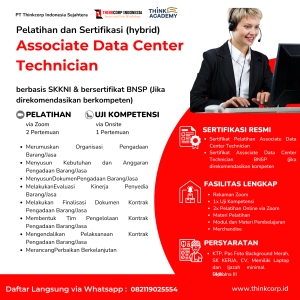 Pelatihan dan Sertifikasi Associate Data Center Technician BNSP
