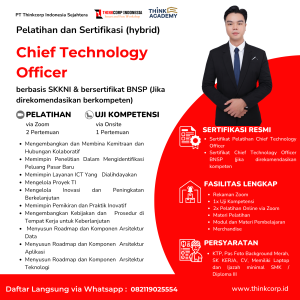 Pelatihan dan Sertifikasi Chief Technology Officer BNSP