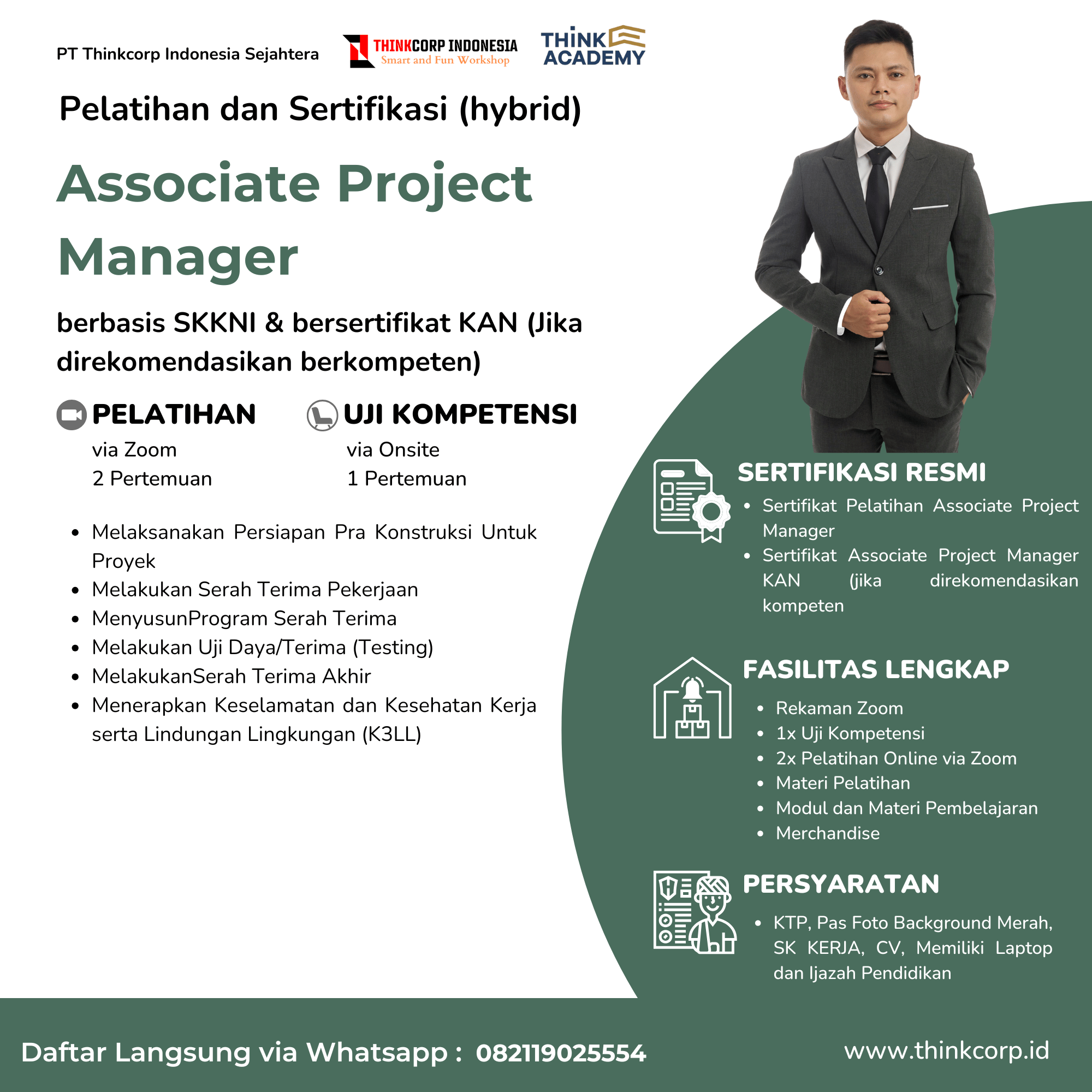 Pelatihan dan Sertifikasi Associate Project Manager KAN