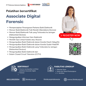 Pelatihan Associate Digital  Forensic
